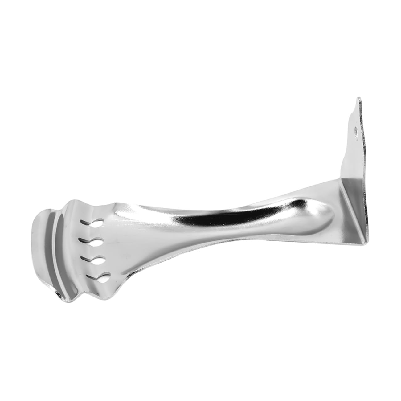 COSMEVIVI Metal Guitar Tailpiece Replacement for Resonator and Dobro 4-string Silver Ukulele Tailpiece