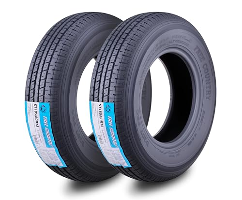 Image of Free Country GRAND RIDE Set 2 PremiumTrailer Tires ST 185 /80R13 6 ply Load Range C 94N w /Scuff Guard