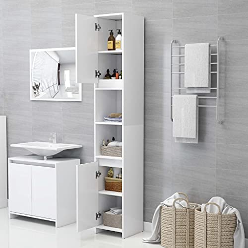 Muebles de baño de madera de ingeniería en torre blanca de 72 pulgadas 4
