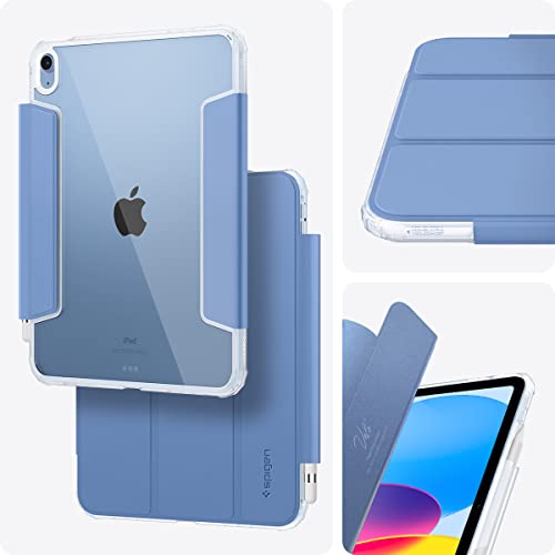 Image of Spigen for iPad 11th Generation Case (2025), iPad A16 Case 11-inch, 10th Generation (2022), 10.9 inch Ultra Hybrid Pro, Protective Tri-Fold Cover Clear and Pencil Holder, Corn Flower Blue