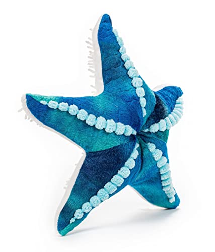 Image of Wildlife Tree 11 Inch Blue Stuffed Starfish - Soft Plush Seastar Floppy Animal from The Animal Kingdom Collection, Educational Toy for Kids