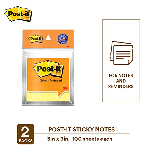 Image of Cello Whitemate Vivid Whiteboard Marker (4 Vivid Ink Colors - Orange, Magenta, Violet, Lime) | Stati & Post-It Sticky Notes (3 inch X 3 inch) - Pack Of 2 (2X100 Sheets, Canary Yellow)