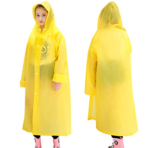 Skyzone Kinder Regenmantel für Mädchen Jungen,Tragbarer EVA Regenmantel...
