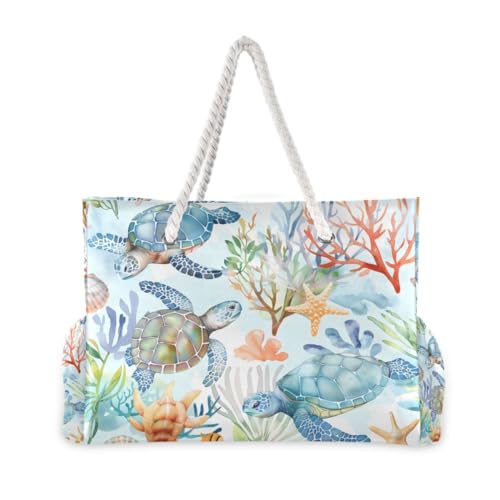 Image of senya Large Beach Bags Totes Swim Canvas Tote Shoulder Bag Water Resistant Bags for Gym Travel Daily