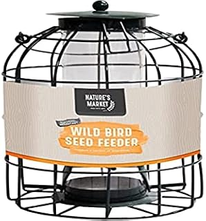 Natures Market BF008S Seed Feeder with Squirrel Guard