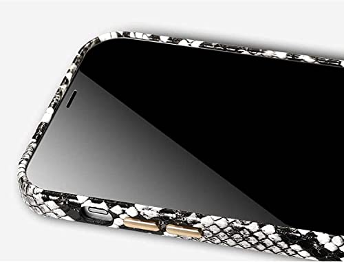 Étui en cuir iPhone 12 Mini anti-chute avec bracelet et dos motif python - 6