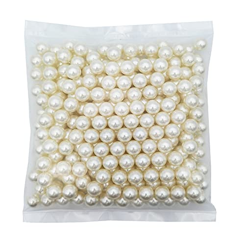 INSPIRELLE 340pcs 12mm Ivory ABS Undrilled Art Faux Pearls for Vase Fillers