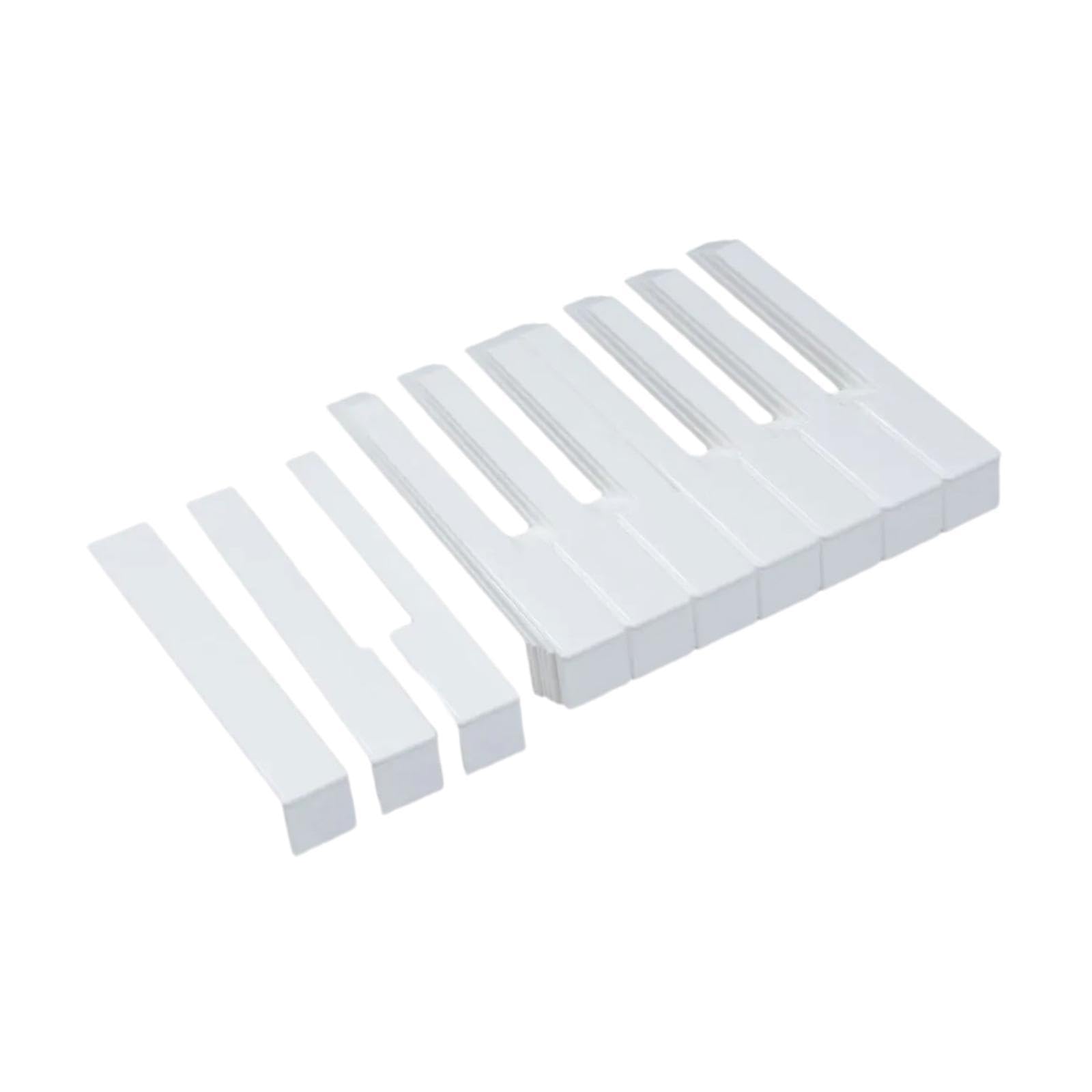52 Pièces Revêtements de Touche de Piano Ensemble de Réparation Pièces de Rechange Outil de Restauration Kit de Touches Blanches pour Installation Fa, 52mm