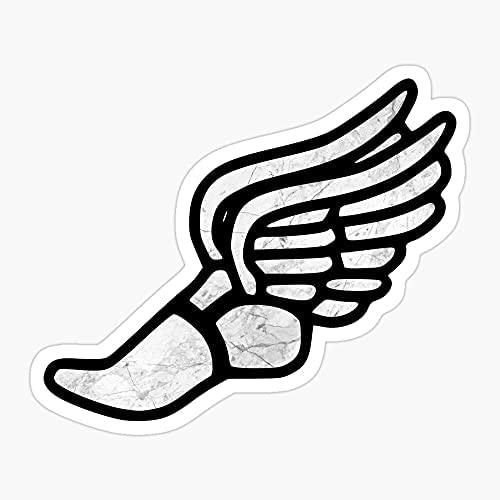 Run Sports Running Shoe Vinyl Decal Sticker