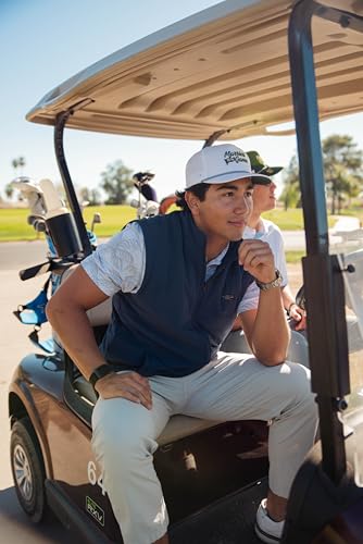 Image of BRIMZ Golf Performance Hat - Tee Holder & Magnetic Brim - Breathable Sweat & Water Resistant Golfing Snapback Cap