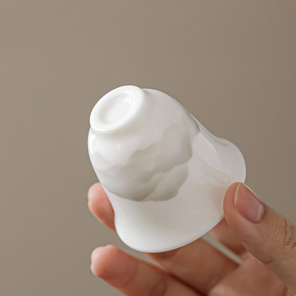 GSOUL Kungfu Tea cup Simple Tea Set Master Cup Kung Fu White Porcelain Ceramic Single Small Tea Cups