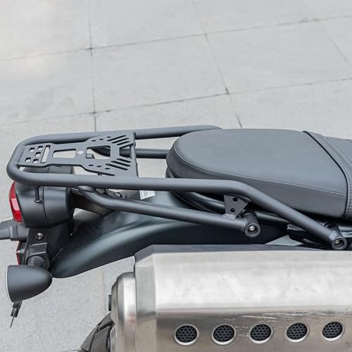 Motorrad Hinten Gepäckträger für CL300 CL500 SCL500 2023 2024 Heckgepäckträgerplatte Haltegriff für Beifahrer Stahlträger Halterung Hinterradgepäckträger Heckfrachtaufbewahrung