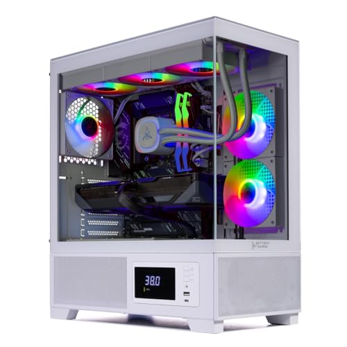 Image of Skytech Gaming Azure 3 Plus Gaming PC, AMD Ryzen 7 7800X3D 4.2GHz, NVIDIA RTX 5080 16GB, 1TB Gen4 NVMe SSD, 32GB DDR5 RAM 6000, 850W Gold ATX 3 PSU, 360 ARGB AIO, Wi-Fi, Win 11, Desktop