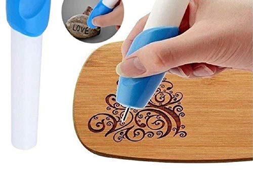Image of WISHBONE ENGRAVE IT Engraving Pen Etching Carving It Name Machine Electric with Tool Nib for Jewellery and All Glass Metal Plastic Wood | DIY Engraver Tool for Name Writing, Craft & Personalization