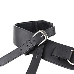 Walker And Williams G-815 Sangle de harnais rembourrée avec dos en cuir Noir ardoise - Les Beatles, Paul McCartney, John Lennon, RIngo Starr, George Harrison Walker And Williams G-815 Sangle de harnais rembourrée avec dos en cuir Noir ardoise – Image 2