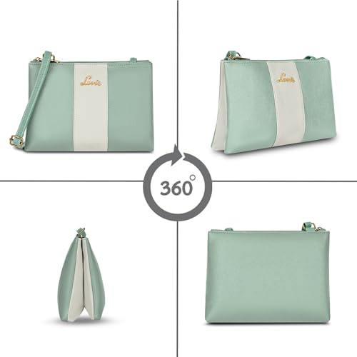Image of Lavie Women's Lynn 2C Colorblock Crossbody Sling Bag | Top Zip Sling Bag | Ladies Purse Handbag | Gift for Women