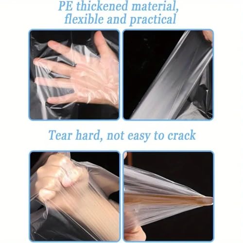 Image of VAYINATO 50 Pcs(60 * 40 Cm) Disposable Cage Tray Liners - Transparent Waterproof Liner Covers for Pet Cages | Leak-Proof, Hygienic, Easy Clean Liners for Birds, Rabbits, Hamsters, Guinea Pigs