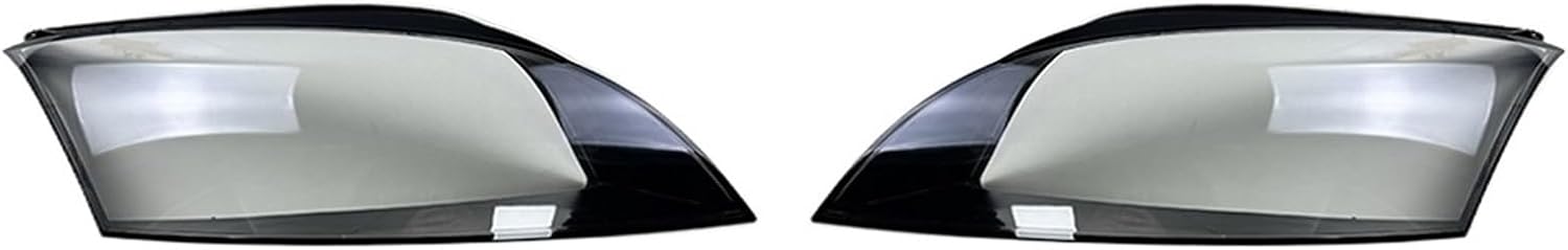 DEUBEWT Front Headlight Lens Compatible for Audi TT TTS RS 2008 2009 2010 2011 2012 2013 2014 Transparent Headlamp Cover Plexiglass Lampshade(A Pair)