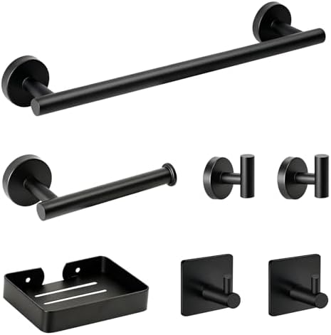 Acessórios para Banheiro 7 Peças, Kit Banheiro Inox, Inclui Toalh...