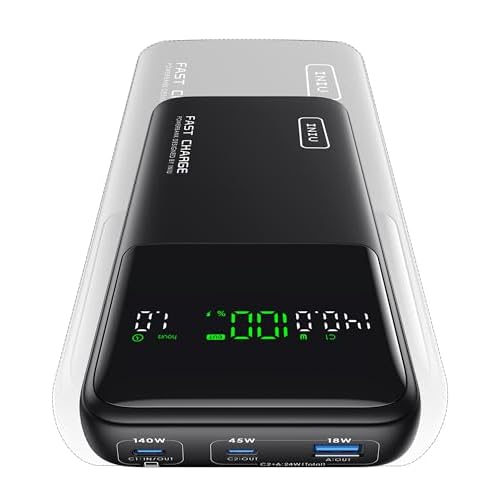 INIU 140W Power Bank 25000mAh USB-C In/Out Laptop Charger