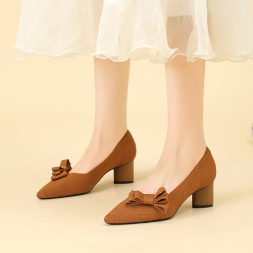 Escarpins femme petit talon XTZ-568-2 en design fermé classique - 4