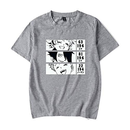 Camiseta The Promised Neverland masculina Emma Ray Norman Anime camisa feminina Neverland Tops camis