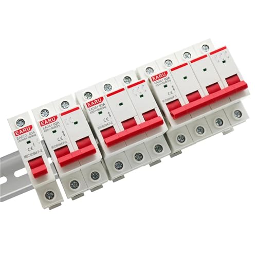 Interrupteur à couteau rail DIN inverseur de source manuel pour circuit AC 400V - 5