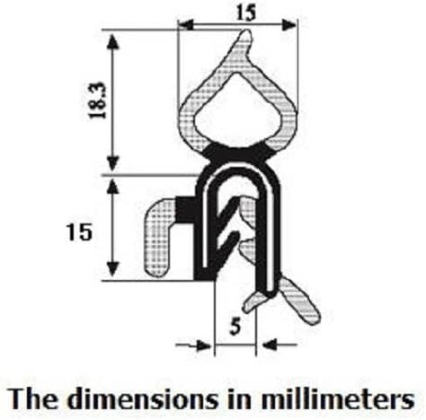 Miniatura 4 de Sello vertical para bombilla con brida interna. Diámetro de la bombilla rango de agarre de 0.5 pulgadas, rango de agarre de 132 a 14 pulgadas.
