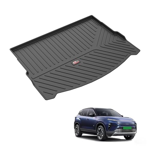 Image of GFX Heavy Duty Dicky Trunk Mat forTata Harrier EV 2025 Onwards | Waterproof Anti-Slip Boot Mat | Custom Fit Cargo Liner | All Weather Protection | Easy Clean Car Trunk Floor Mat