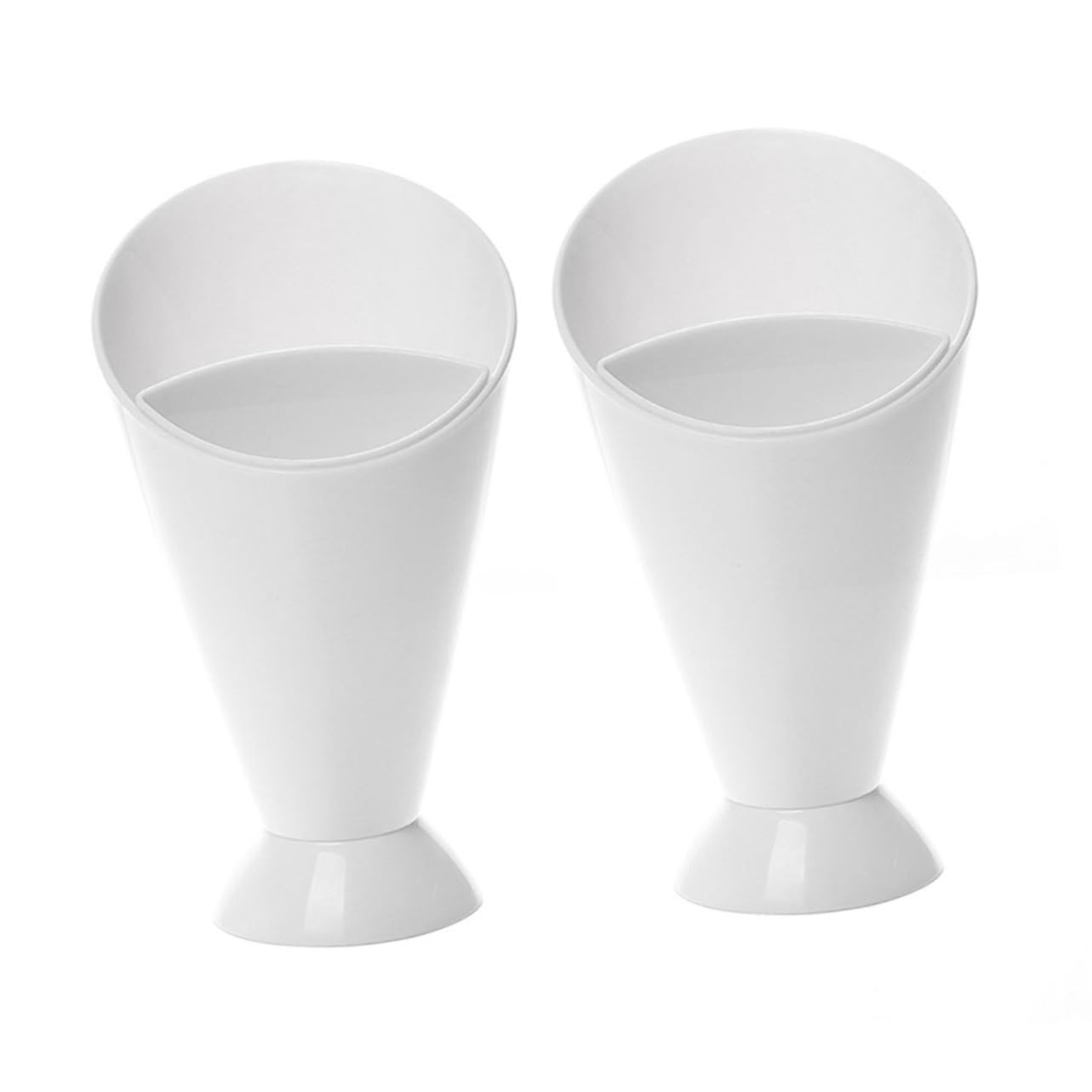 CIYODO 5pcs Salad Cup French Fry Dipper Charcuterie Cups Spit Cup Charcuterie Containers Chip Cone Dish Popcorn Container Formula Dispenser Sauce Cup Holder Ketchup Container White