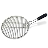 Hochwertig verarbeiteter, rundförmiger Grillrost Grillgitter aus 304 Edelstahl Ø 42 cm für...