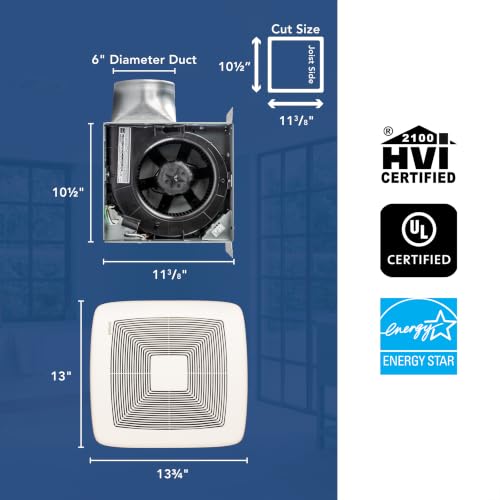 Broan-NuTone Very Quiet Ceiling Bathroom Exhaust Fan, ENERGY STAR, 110 CFM by Broan-NuTone - Image 3