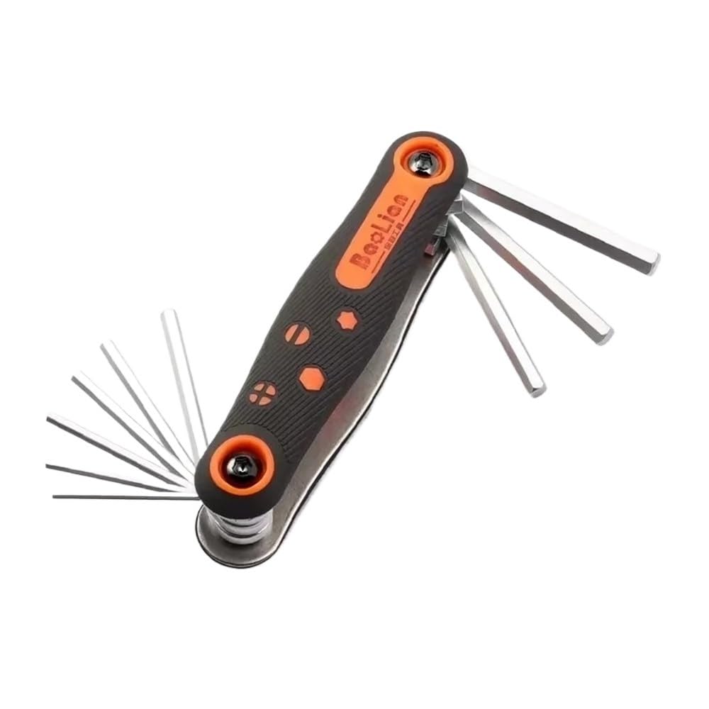 WEOODOER Keys Wrench Folding Torx Screwdriver, Special Work Spanner Key Set, Universal Hardware Hand Tools, Fixed Hex