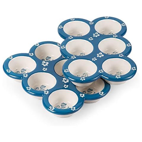 Wisenvoy Muffinform Cupcake Pfanne Keramik Muffin Blechdose Cupcake Dose Popover Pfanne Muffin Pfannen Antihaftbeschichtung 6 Cupcake Tablett Cover