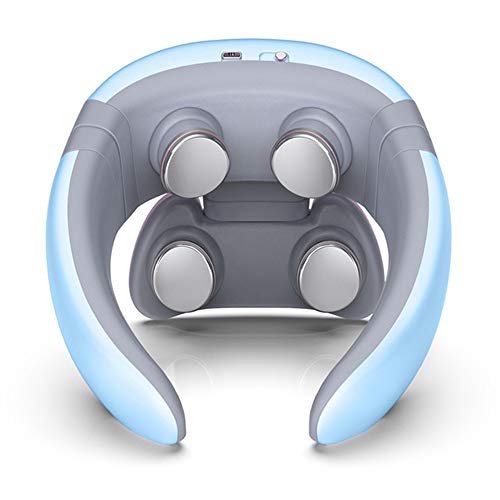 Cervical Spine Massager, Magnetic Neck Pulse Massager to Relieve Neck Pain and Relax Deep Tissue Neck Massage,Blue
