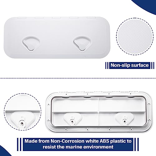 Image of NovelBee Marine Deck Access Hatch,Boat Hatch Lid 23.9 inch x 9.5 inch for Marine Caravan RV