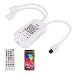 Bluetooth Controller, ALED LIGHT Wireless Bluetooth LED Strip Light Controller with 24 Keys IR Remote Control for RGB Band Lights Smart Phone APP Control Smart Controller for iOS and Android