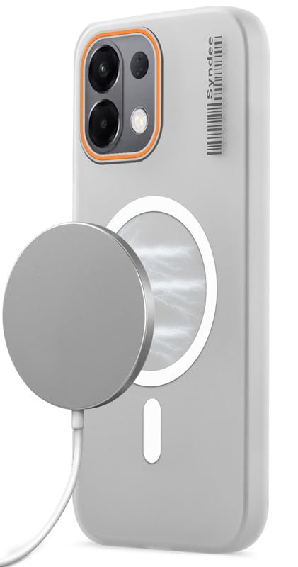 Image of Mr. Case Back Cover for Oppo K13 5G Sleek Frosted Translucent Back Only Compatible with Wireless Magnetic Accessories | Anti-Scratch Shockproof Phone Case - White