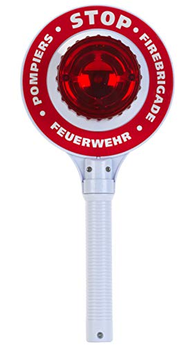 Theo Klein 8958 Feuerwehrkelle I Batteriebetriebene mit Blinklicht-Funktion I Maße: 16 cm x 3,5 cm x 29 cm I Spielzeug für Kinder ab 3 Jahren