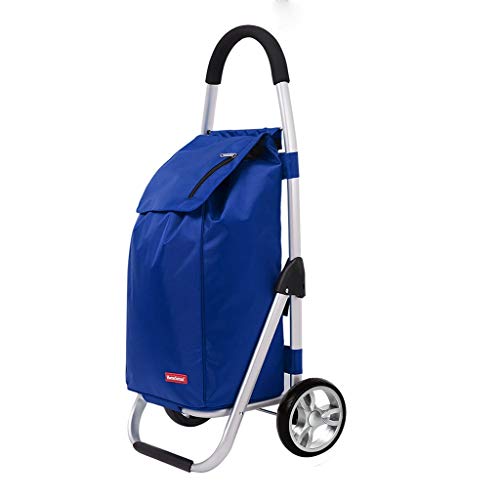 Carrito de compras plegable de aluminio para escalera miniatura 1