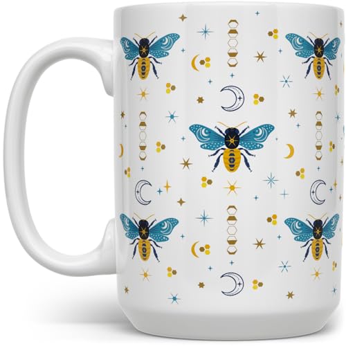 Taza de Cerámica Loftipop con Diseño Abeja Celestial 15oz miniatura 1