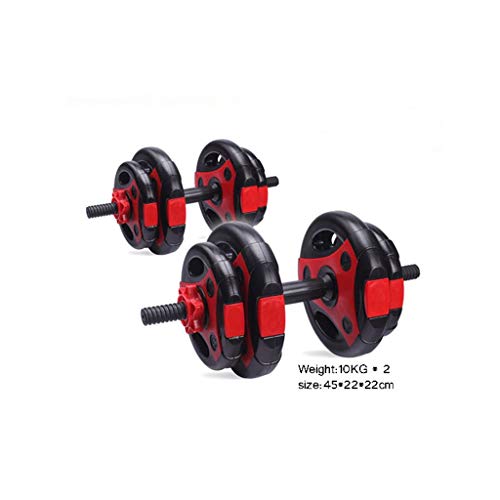 Halter Dumbbells Verstelbare Dumbbell gietijzer (Er zijn milieu-rubber coating) halters Totaal 20kg Dumbbell Halters… - Afbeelding 6