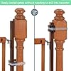 Summer Infant Banister to Banister Gate Mounting Kit - Fits Round or Square Banisters, Accommodates Most Hardware & Pressure Mount Baby Gates up to 37 Tall, Gate Sold Separately