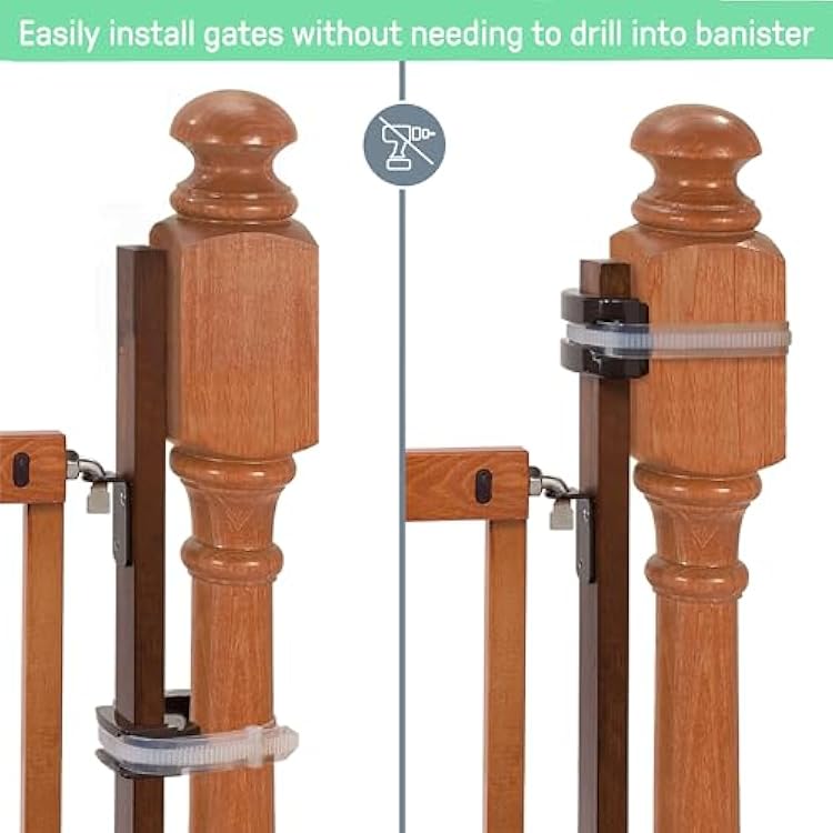 Summer Infant Banister to Banister Gate Mounting Kit - Fits Round or Square Banisters, Accommodates Most Hardware & Pressure Mount Baby Gates up to 37 Tall, Gate Sold Separately
