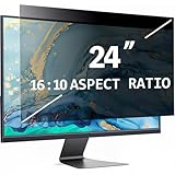 DBDDZD 24 Zoll 16:10 Bildschirm Blickschutzfilter für Computer Monitor,Anti-Blaulicht Blendfrei Abnehmbare 24 Privacy Screen Filter Bildschirmschutzfolie Sichtschutzfilter