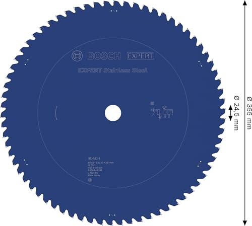Bosch Professional Lame de scie circulaire Expert for Stainless Steel 355 × 25 4 × 2 5 / 2 2 / 70 dents 2608644283 - vue 4