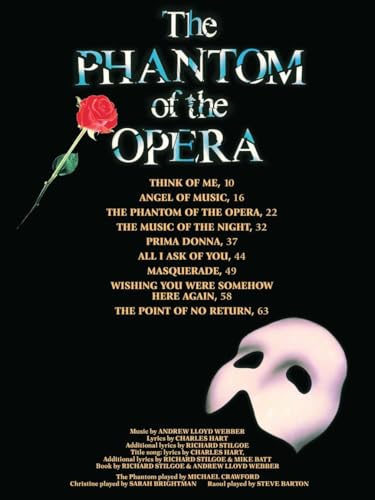 Phantom of the Opera - Souvenir Edition | Piano/Vocal Selections Songbook | 9 Iconic Songs by Andrew Lloyd Webber | Broadway Musical Sheet Music for Piano, Voice and Guitar | Hal Leonard Music Book Paperback – April 1, 1987 - Image 4
