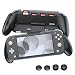 Grip Case for Nintendo Switch Lite, OIVO Comfortable & Ergonomic Asymmetrical Hand Grip Case Built-in Adjustable Stand with 4 Game Slots for Nintendo Switch Lite (Lite Rider)- Thump Caps Included
