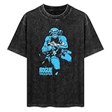 100% Cotton LANDEMEI 2000 Ad Rogue Trooper Men Adult Vintage Washed Short Sleeve T-Shirt Streetwear Loose Casual Size L