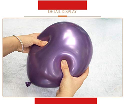 Image of Party Balloons 12inch 50 Pcs Latex Metallic Balloons Chrome Balloons Birthday Balloons Shiny Balloons Party Decoration Wedding Birthday Baby Shower Christmas Party - Metallic Multicolor